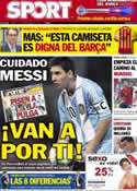 Portada diario Sport del 11 de Septiembre de 2012