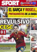 Portada diario Sport del 12 de Septiembre de 2012