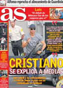 Portada diario AS del 13 de Septiembre de 2012