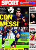 Portada diario Sport del 15 de Septiembre de 2012