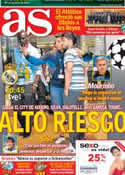 Portada diario AS del 18 de Septiembre de 2012