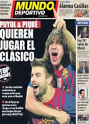 Portada Mundo Deportivo del 21 de Septiembre de 2012