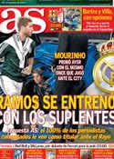 Portada diario AS del 22 de Septiembre de 2012