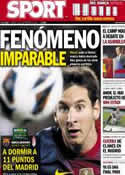 Portada diario Sport del 22 de Septiembre de 2012