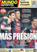 Portada Mundo Deportivo del 22 de Septiembre de 2012