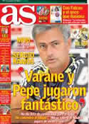 Portada diario AS del 23 de Septiembre de 2012