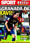 Portada diario Sport del 23 de Septiembre de 2012