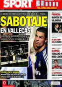 Portada diario Sport del 24 de Septiembre de 2012