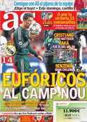 Portada diario AS del 4 de Octubre de 2012