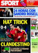 Portada diario Sport del 13 de Octubre de 2012