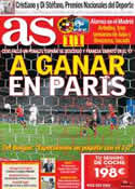 Portada diario AS del 17 de Octubre de 2012