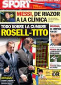 Portada diario Sport del 19 de Octubre de 2012