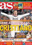 Portada diario AS del 20 de Octubre de 2012