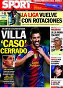 Portada diario Sport del 20 de Octubre de 2012