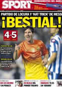 Portada diario Sport del 21 de Octubre de 2012