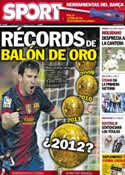 Portada diario Sport del 22 de Octubre de 2012