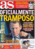 Portada diario AS del 23 de Octubre de 2012