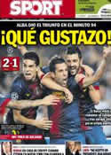 Portada diario Sport del 24 de Octubre de 2012