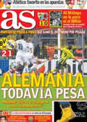 Portada diario AS del 25 de Octubre de 2012