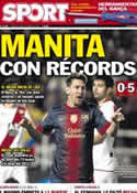 Portada diario Sport del 28 de Octubre de 2012