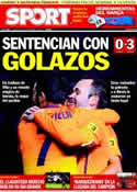 Portada diario Sport del 31 de Octubre de 2012