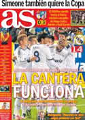 Portada diario AS del 1 de Noviembre de 2012