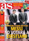 Portada diario AS del 2 de Noviembre de 2012