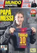 Portada Mundo Deportivo del 3 de Noviembre de 2012