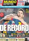 Portada Mundo Deportivo del 4 de Noviembre de 2012