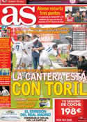 Portada diario AS del 5 de Noviembre de 2012