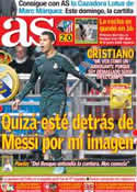 Portada diario AS del 9 de Noviembre de 2012