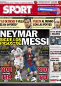 Portada diario Sport del 10 de Noviembre de 2012