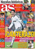 Portada diario AS del 12 de Noviembre de 2012