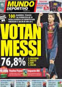 Portada Mundo Deportivo del 17 de Noviembre de 2012