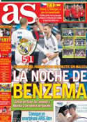 Portada diario AS del 18 de Noviembre de 2012