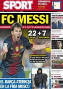 Portada diario Sport del 19 de Noviembre de 2012