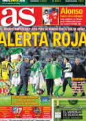 Portada diario AS del 25 de Noviembre de 2012