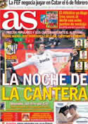 Portada diario AS del 27 de Noviembre de 2012