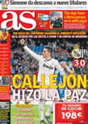 Portada diario AS del 28 de Noviembre de 2012