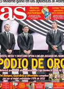 Portada diario AS del 30 de Noviembre de 2012