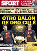 Portada diario Sport del 30 de Noviembre de 2012