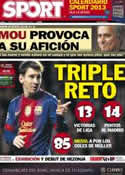 Portada diario Sport del 1 de Diciembre de 2012