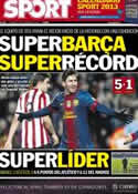 Portada diario Sport del 2 de Diciembre de 2012