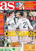 Portada diario AS del 5 de Diciembre de 2012