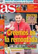 Portada diario AS del 7 de Diciembre de 2012