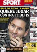 Portada diario Sport del 7 de Diciembre de 2012