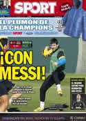 Portada diario Sport del 9 de Diciembre de 2012