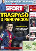 Portada diario Sport del 12 de Diciembre de 2012