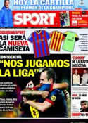 Portada diario Sport del 15 de Diciembre de 2012