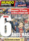 Portada Mundo Deportivo del 15 de Diciembre de 2012